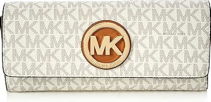 MICHAEL KORS PVC Leather Fulton Flap Continental Wallet, 